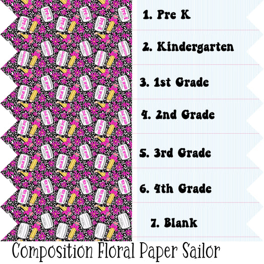 Composition Floral Paper Sailor